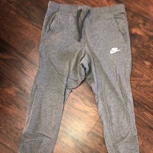 Gray Nike joggers
